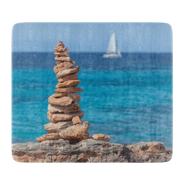 Cairn at the Mediterranean sea Cutting Board (Front)