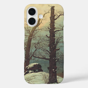 Cairn in Snow by Caspar David Friedrich iPhone 16 Case