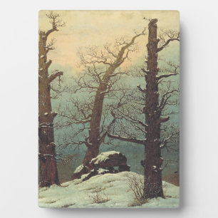 Cairn in Snow by Caspar David Friedrich Plaque