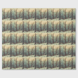 Cairn in Snow by Caspar David Friedrich Wrapping Paper