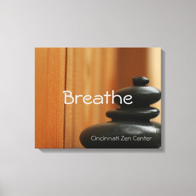 Cairn Meditation Stones Canvas Print (Front)