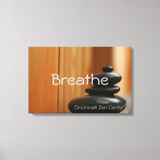 Cairn Meditation Stones Canvas Print (Front)