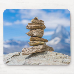Cairn, Stone Tower, Nature Mouse Mat