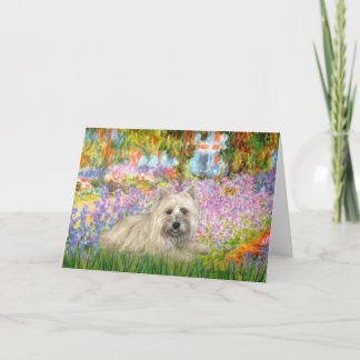 Cairn Terrier 4 - Garden Holiday Card