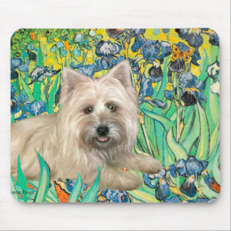 Cairn Terrier 4 - Irises Mouse Mat
