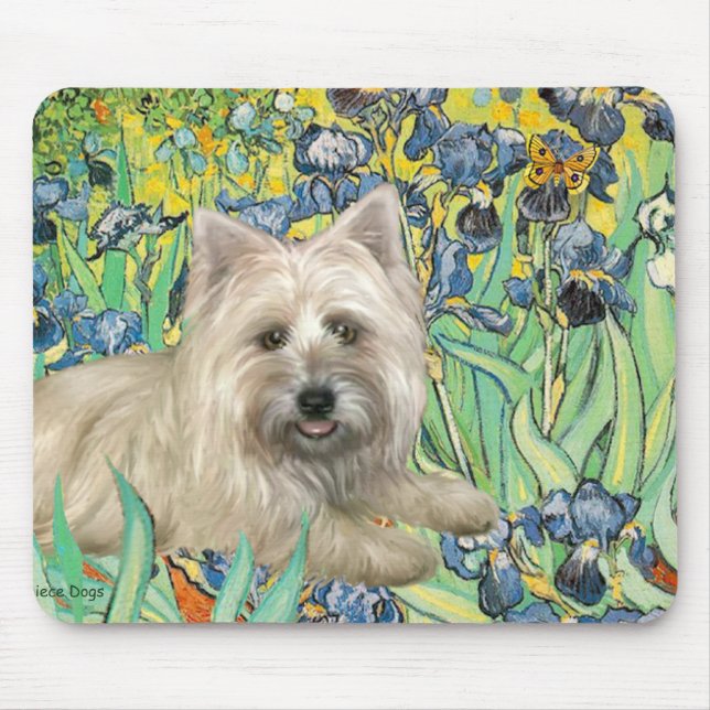 Cairn Terrier 4 - Irises Mouse Mat (Front)