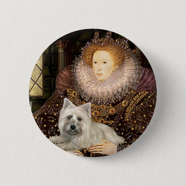 Cairn Terrier 4 - Queen 6 Cm Round Badge (Front)
