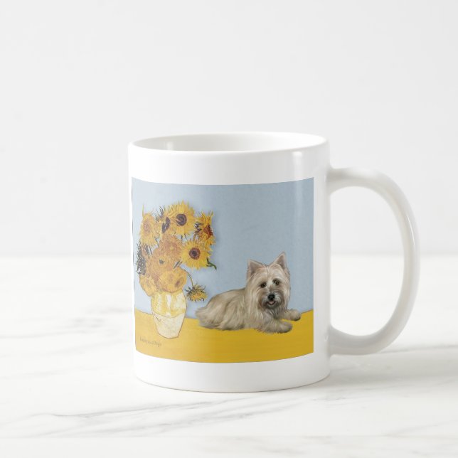 Cairn Terrier 4 - Sunflowers Coffee Mug (Right)
