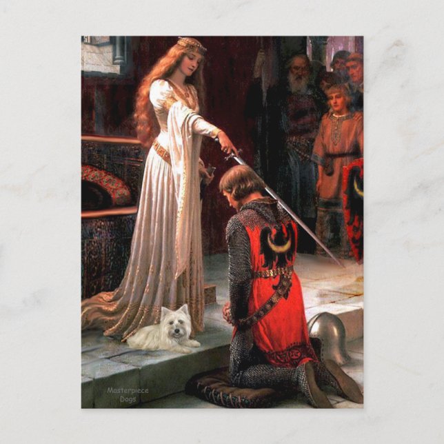 Cairn Terrier 4 - The Accolade Postcard (Front)