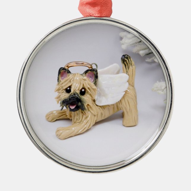 Cairn Terrier Angel Christmas Ornament  (Front)