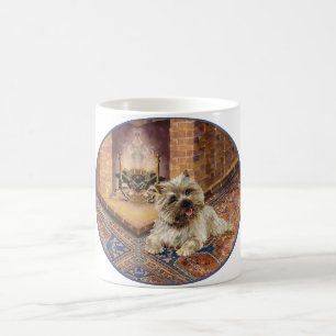 Cairn Terrier by Cosy Fireplace Coffee Mug