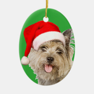 Cairn Terrier Ceramic Tree Decoration