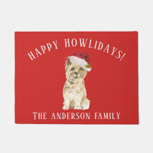 Cairn Terrier Christmas Doormat