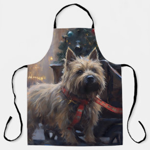 Cairn Terrier Christmas Festive Season  Apron