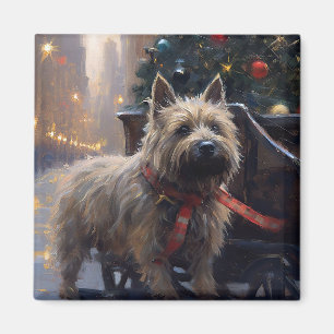 Cairn Terrier Christmas Festive Season  Magnet