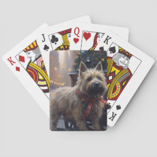 Cairn Terrier Christmas Festive Season  Playing Cards