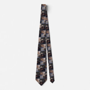 Cairn Terrier Christmas Festive Season Tie