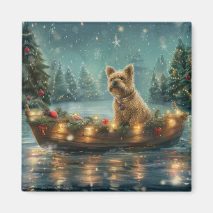 Cairn Terrier Christmas Festive Voyage Magnet