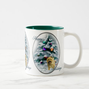 Cairn Terrier Christmas Gifts Two-Tone Coffee Mug