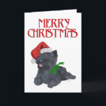 Cairn Terrier Christmas Holiday Card<br><div class="desc">Come visit our Terriers Shop to see all of the seasonal Cairn Terrier designs created from my original paintings. Each of our designs is available on more than 1, 000 different products. Click Transfer This Design on this product's page and make your choices! Customise any design using our easy Text...</div>