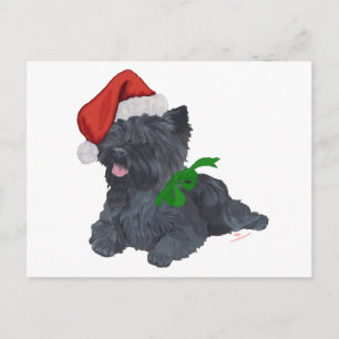 Cairn Terrier Christmas Holiday Postcard