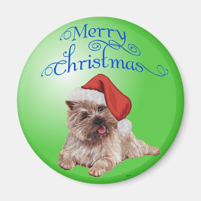 Cairn Terrier Christmas Ornaments Magnet (Front)