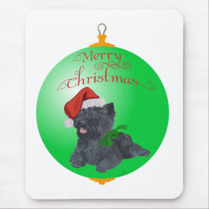 Cairn Terrier Christmas Ornaments Mouse Mat