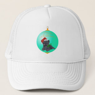 Cairn Terrier Christmas Ornaments Trucker Hat