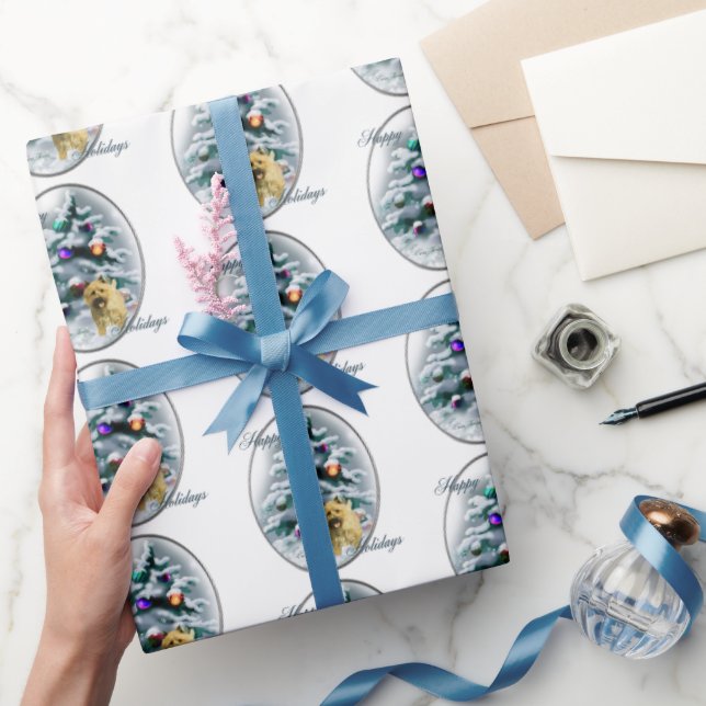 Cairn Terrier Christmas Wrapping Paper (Gifting)