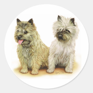 Cairn Terrier Classic Round Sticker