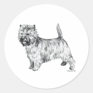 Cairn Terrier Classic Round Sticker