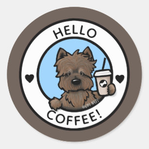 Cairn Terrier Coffee Stickers