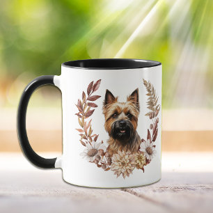 Cairn Terrier Dog Autumn Wreath Mug