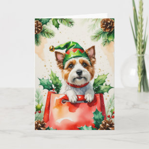 Cairn Terrier Dog Christmas Greeting Card