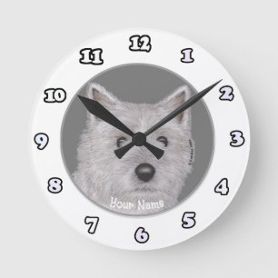 Cairn Terrier Dog  clock