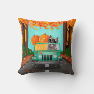 Cairn Terrier Dog Fall Pumpkin Cushion