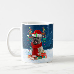 Cairn Terrier Dog in Snow with Christmas Gifts  Coffee Mug