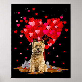 Cairn Terrier Dog Lover Heart Shape Cairn Terrier  Poster
