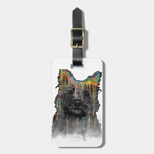 Cairn Terrier Dog Luggage Tag (Front Vertical)