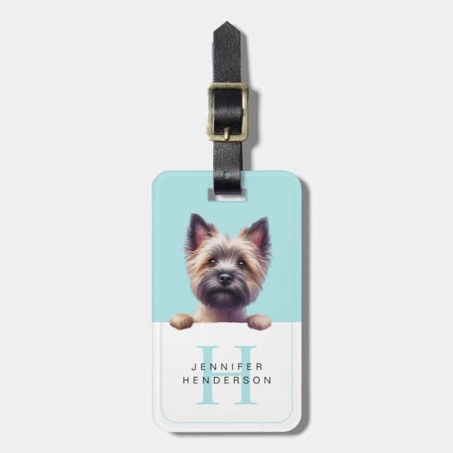 Cairn Terrier Dog Luggage Tags (Front Vertical)