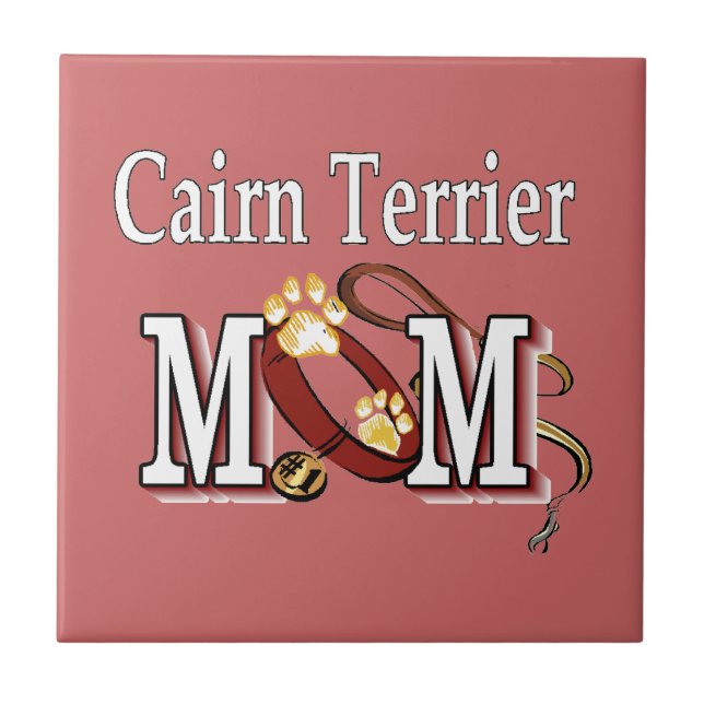 Cairn Terrier Dog MOM Tile (Front)