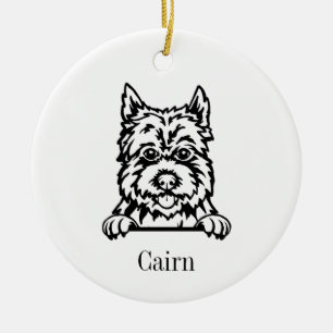 Cairn Terrier dog ornament