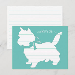 Cairn Terrier Dog Puppy Thank You Card
