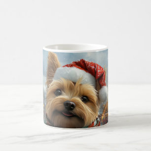 Cairn Terrier Dog Roller Coaster Christmas Coffee Mug