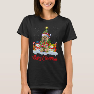 Cairn Terrier Dog Xmas Tree Lighting Cairn Terrier T-Shirt