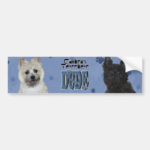 Cairn Terrier DUDE Bumper Sticker