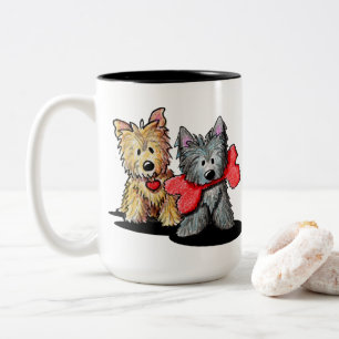 Cairn Terrier Duo Two-Tone Coffee Mug