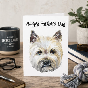 Cairn Terrier Editable Dog Dad Father's Day Card