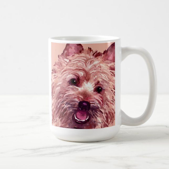 Cairn Terrier Face Art Mug (Right)