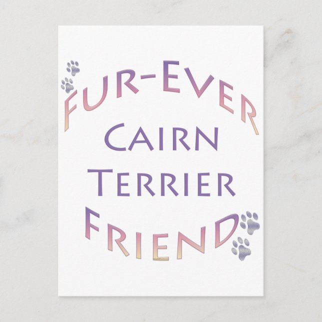 Cairn Terrier Furever Postcard (Front)